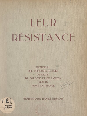 cover image of Leur Résistance